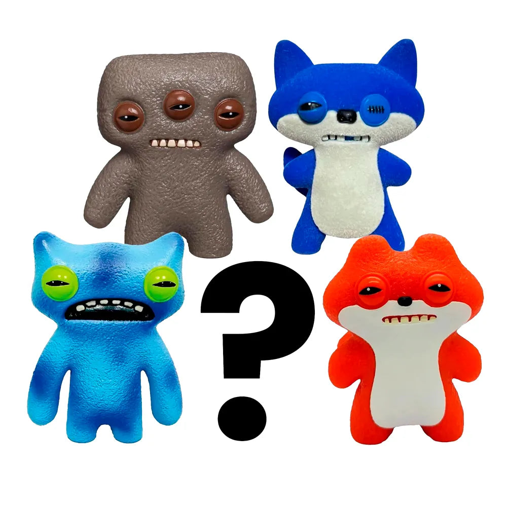 Kit com 5 Mini Bonecos Fuggler 6cm Marrom, Tie-Dye, Azul e Vermelho-thumbmail-2