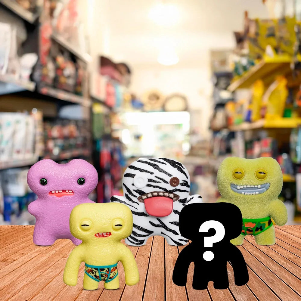Kit com 5 Mini Bonecos Fuggler 6cm Zebra, Rosa, Verde e Amarelo-thumbmail-3
