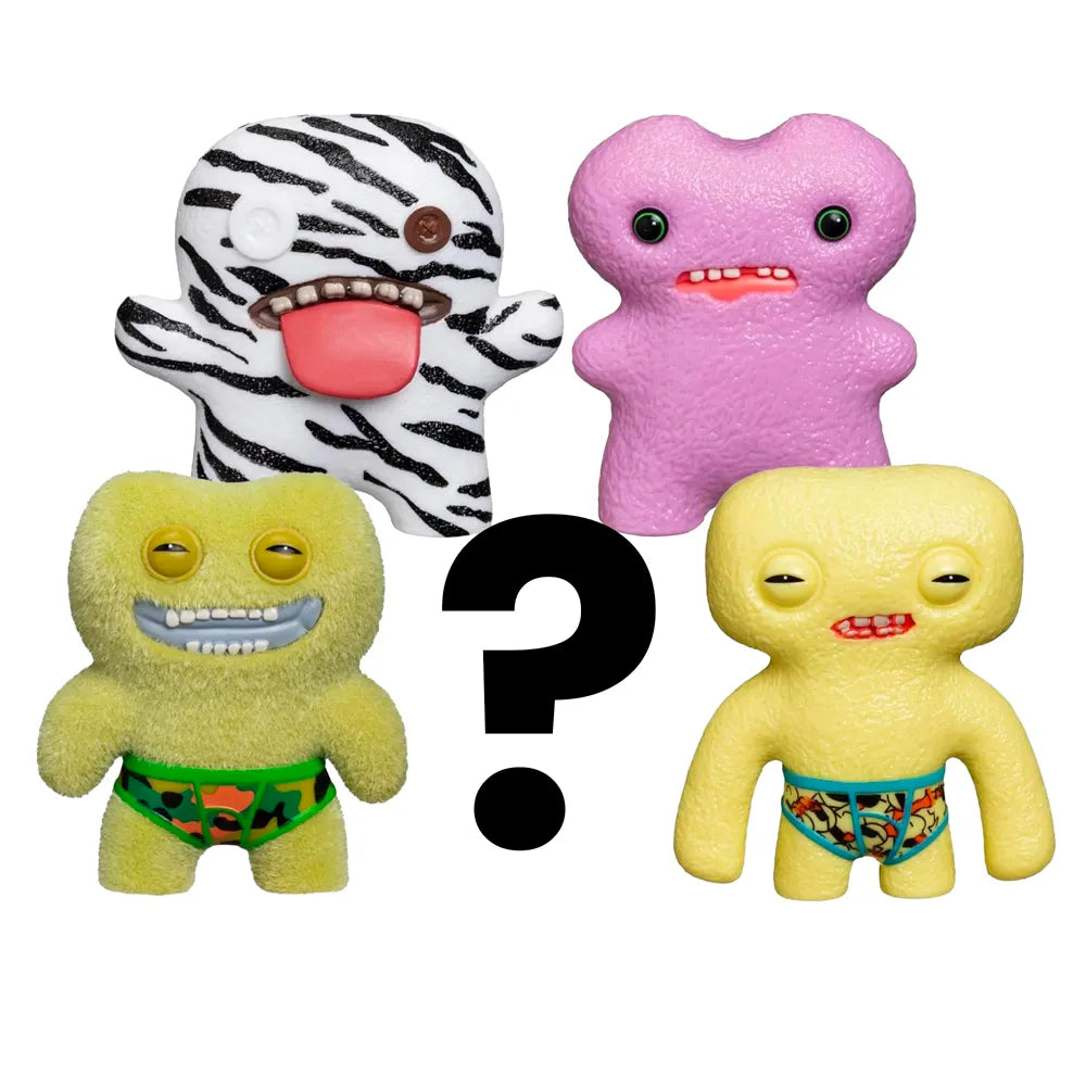 Kit com 5 Mini Bonecos Fuggler 6cm Zebra, Rosa, Verde e Amarelo-thumbmail-2