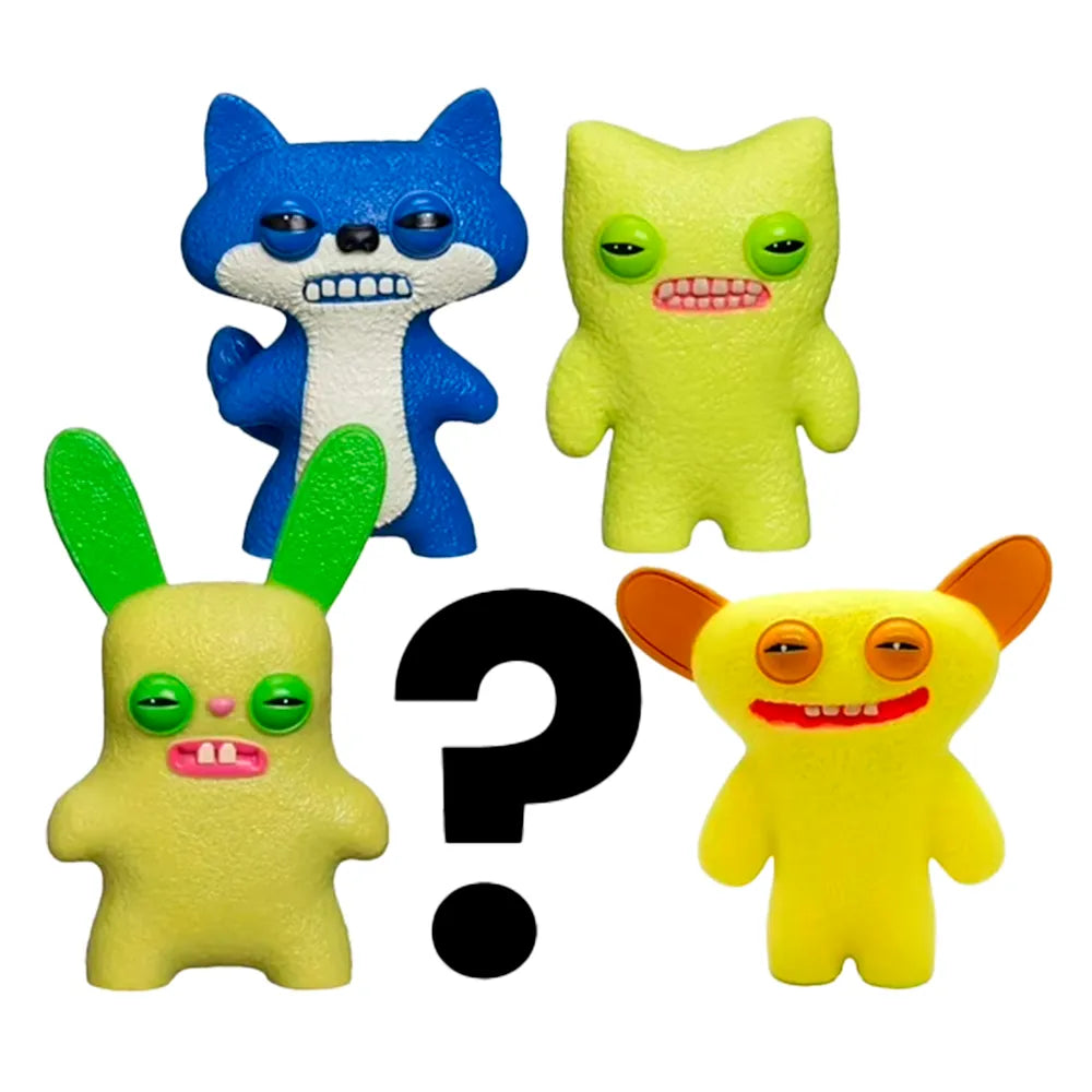 Kit com 5 Mini Bonecos Fuggler 6cm Amarelo, Azul, Verde e Verde Claro-thumbmail-2