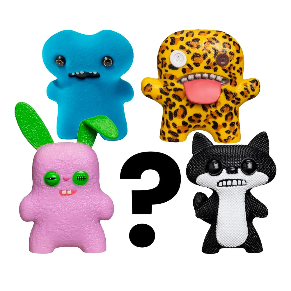 Kit com 5 Mini Bonecos Fuggler 6cm Azul, Onça, Rosa e Preto-thumbmail-2