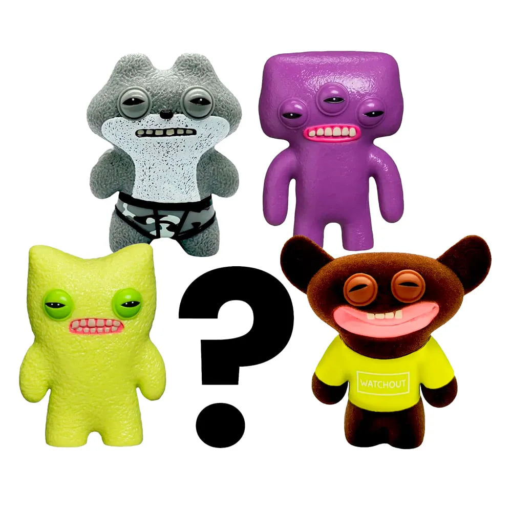 Kit com 5 Mini Bonecos Fuggler 6cm Cinza, Roxo, Verde e Marrom-thumbmail-2