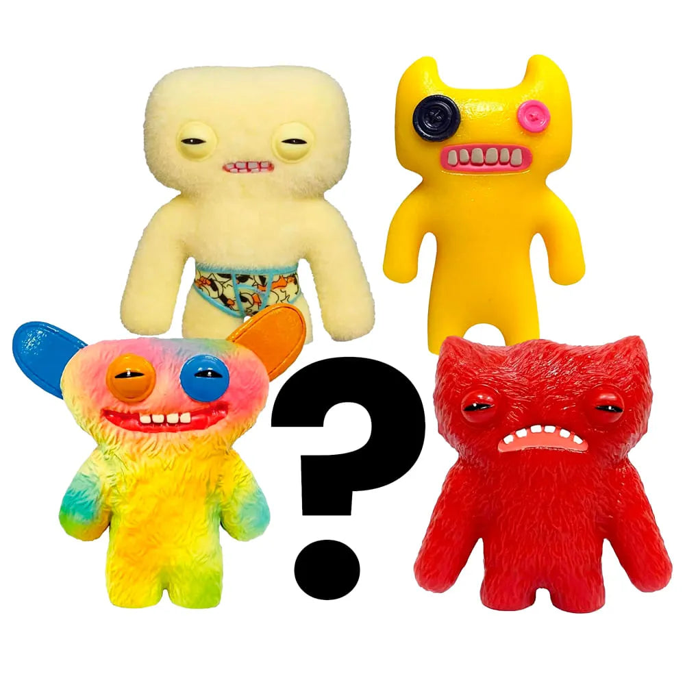 Kit com 5 Mini Bonecos Fuggler 6cm Bege, Amarelo, Tie-Dye e Vermelho-thumbmail-2