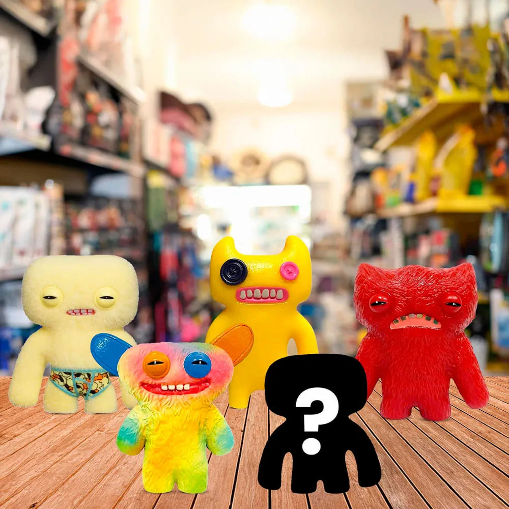 Kit com 5 Mini Bonecos Fuggler 6cm Bege, Amarelo, Tie-Dye e Vermelho-thumbmail-3