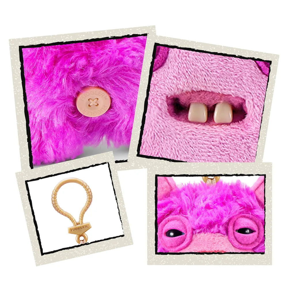 Chaveiro de Pelúcia Fuggler Key Rings 13cm - Lord Long Ears Rosa-thumbmail-4