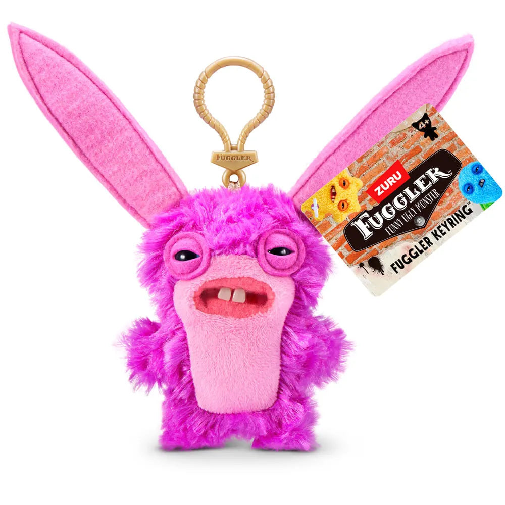 Chaveiro de Pelúcia Fuggler Key Rings 13cm - Lord Long Ears Rosa-thumbmail-2