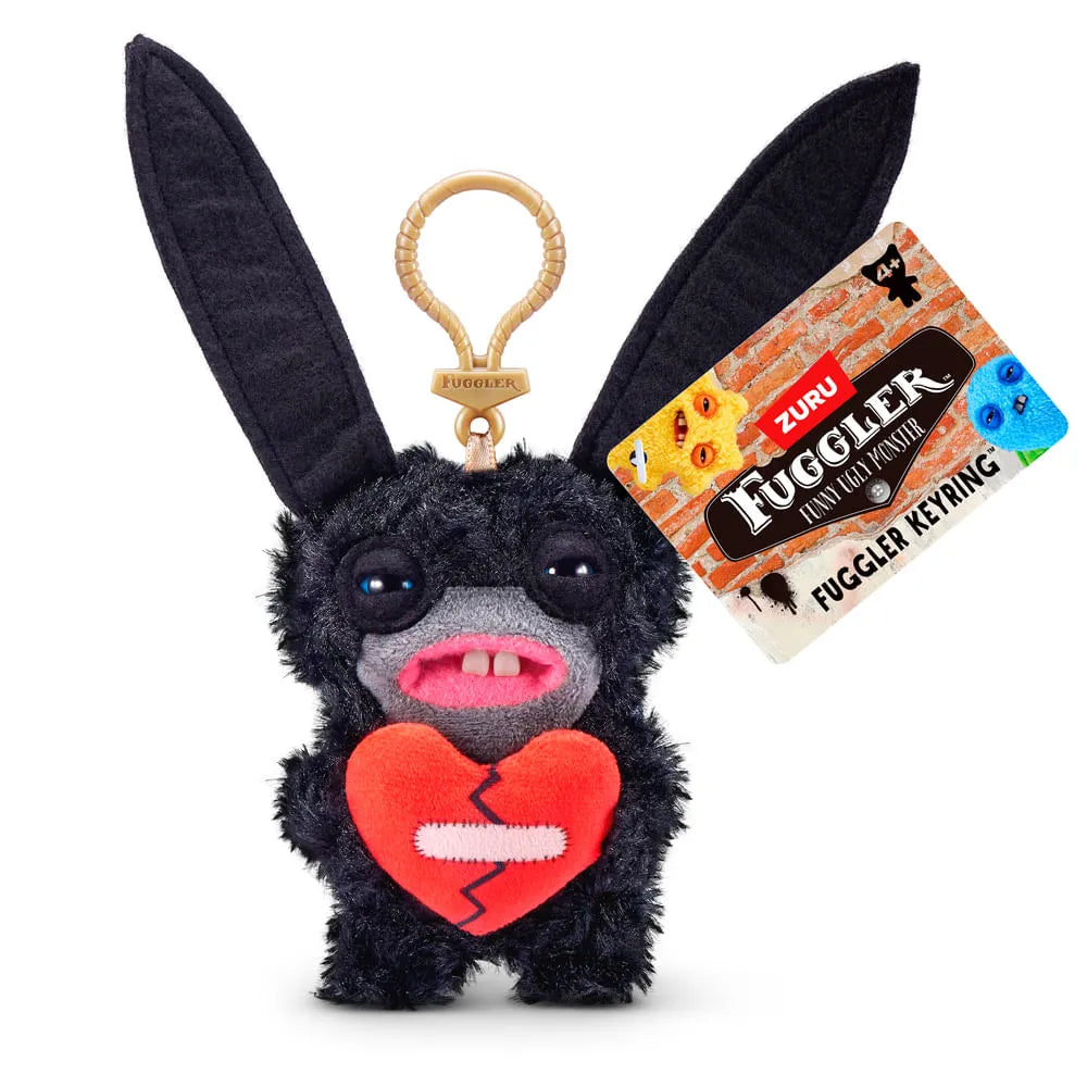 Chaveiro de Pelúcia Fuggler Key Rings 13cm - Lord Long Ears Preto-thumbmail-2