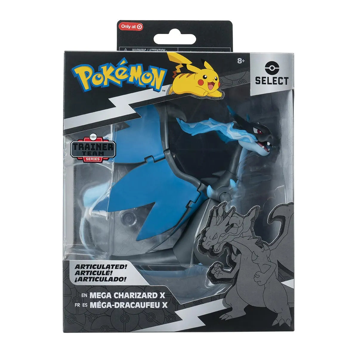 Boneco Articulado Mega Charizard com 15cm - Pokémon