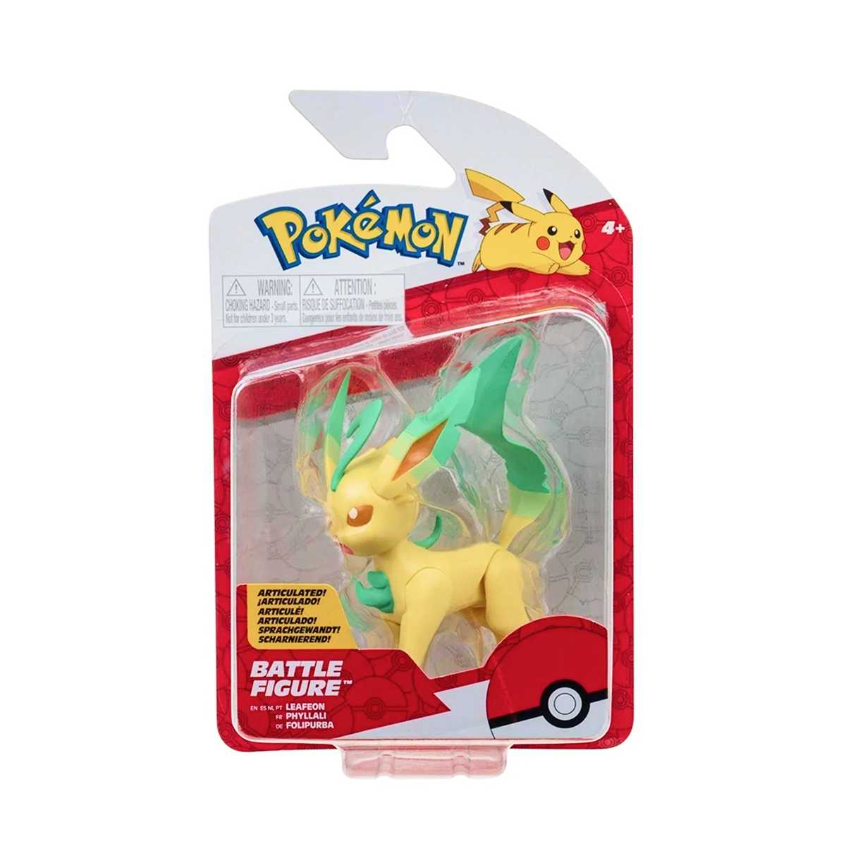 Boneco de Batalha Leafeon - Pokémon
