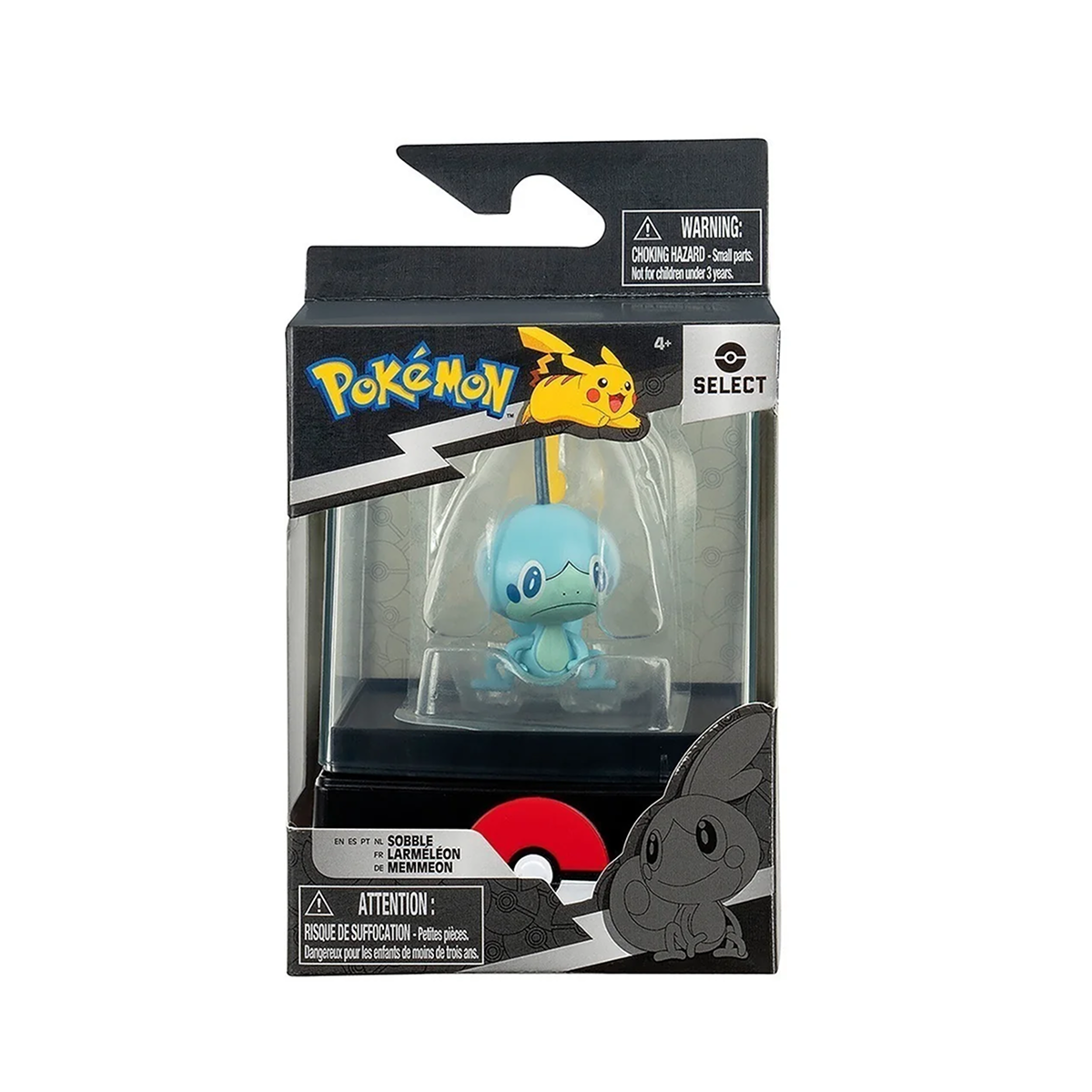 Figura de Batalha 5cm com Case - Sobble - Pokémon