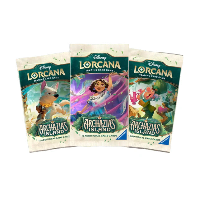 Kit 3 Booster Disney Lorcana Archazia's Island Set 7 Original Lacrado