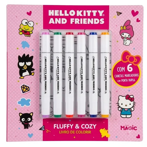 Livro de Colorir Hello Kitty and Friends Fluffy Cozy-thumbmail-1