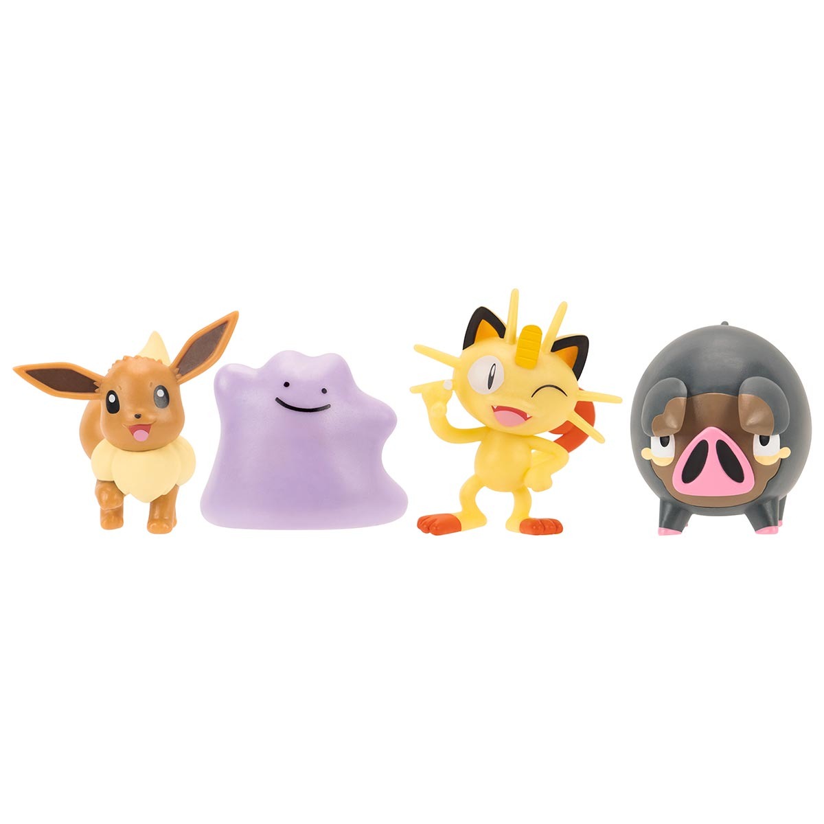 4 Bonecos Meowth, Ditto, Eevee e Lechonk - Pokémon-thumbmail-3