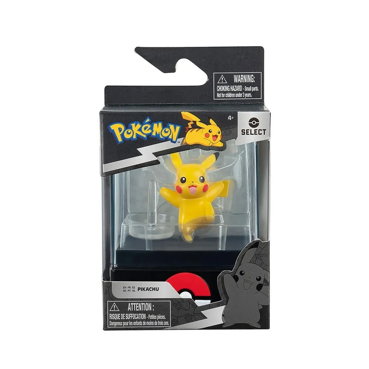 Figura de Batalha 4cm com Case - Pikachu - Pokémon