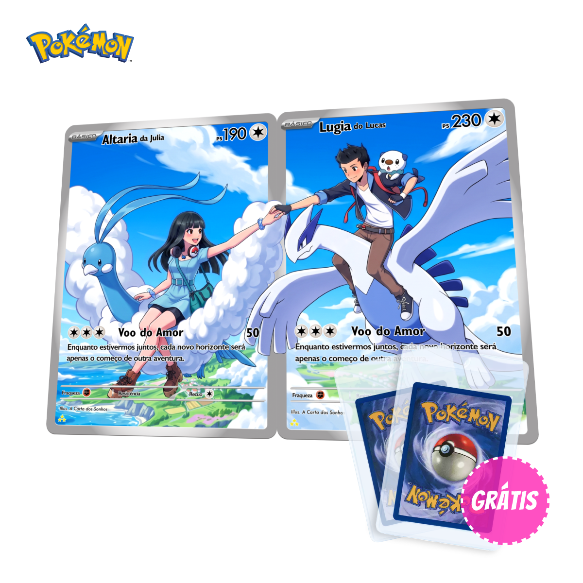 Carta Personalizada Pokémon que Conecta - Holográfica