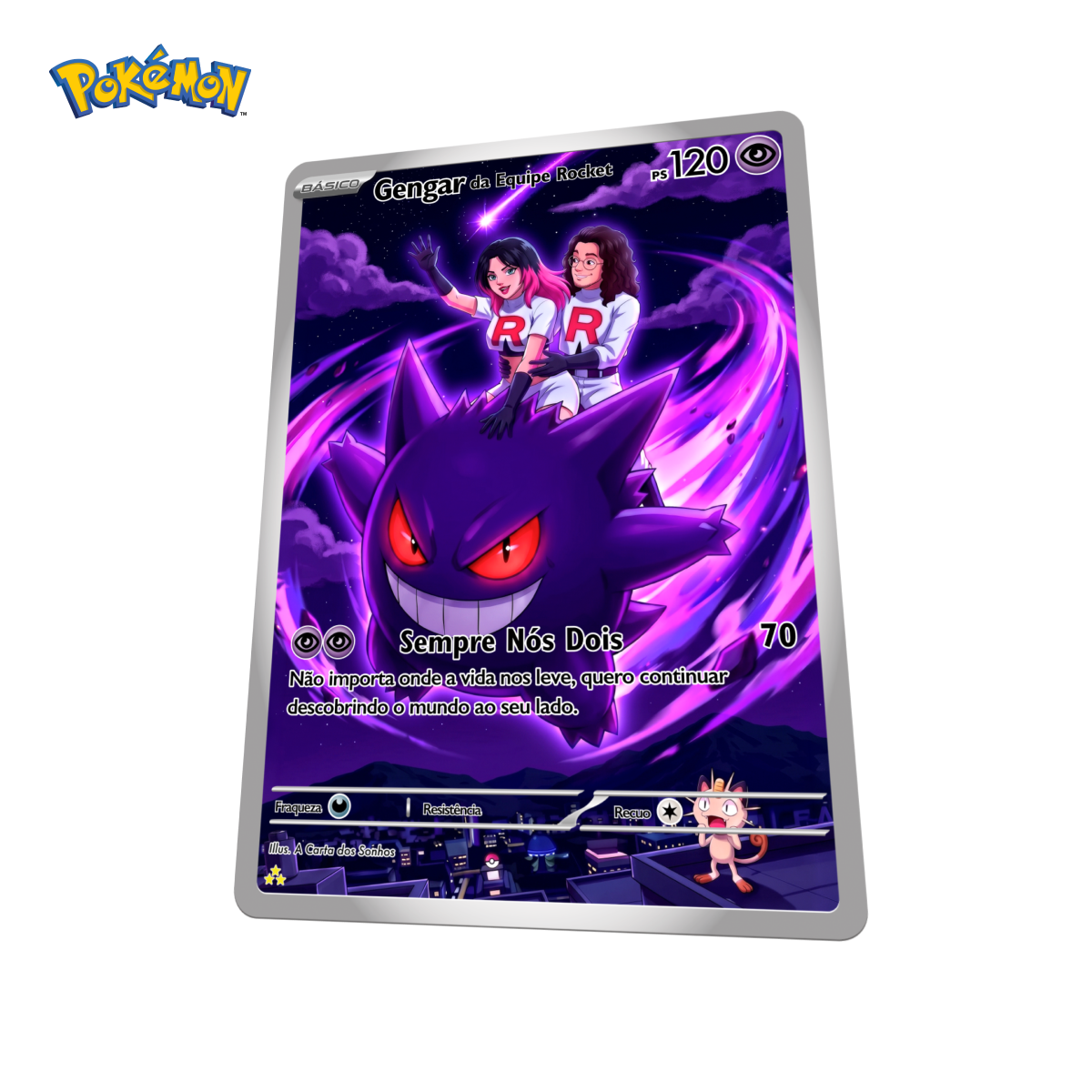 Carta Personalizada com Pokémon Voando - Holográfica-thumbmail-2