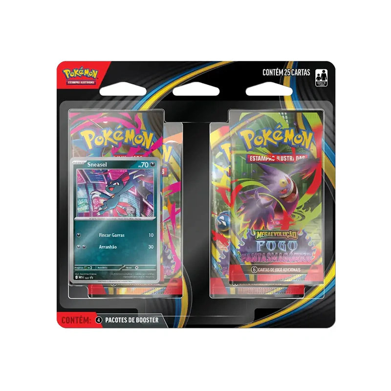 Blister Quádruplo - Fogo Fantasmagórico (Sneasel) - Pokémon Tcg