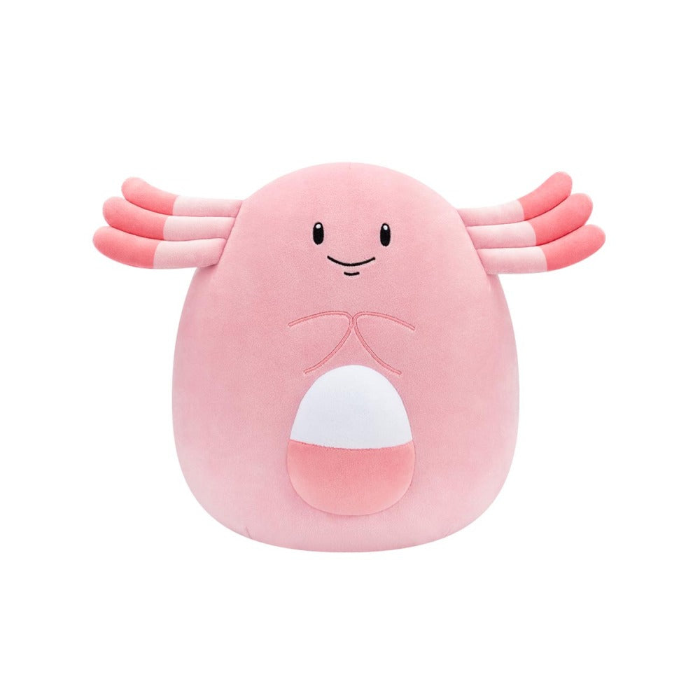 Pelúcia Squishmallows Chansey de 25cm - Pokémon