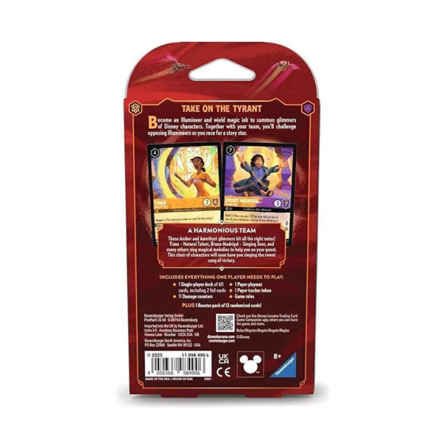 Starter Deck Disney Lorcana Tiana & Bruno Set 8 Reign of Jafar Original Lacrado-thumbmail-2